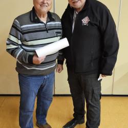 Ehrennadel in Gold des DJB für Waldemar Grasshoff